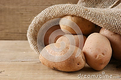 pile of potatoes Stock Photo