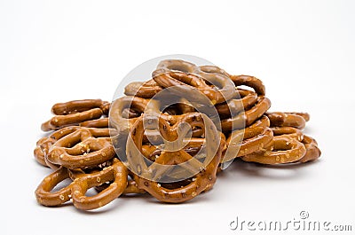 A Pile of Pretzels Stock Photo