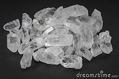 Pile of Quartz Crystal Stock Photo