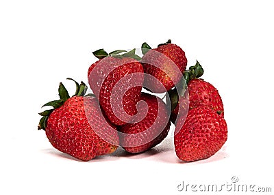 Pile of Ripe Strawberries Stock Photo