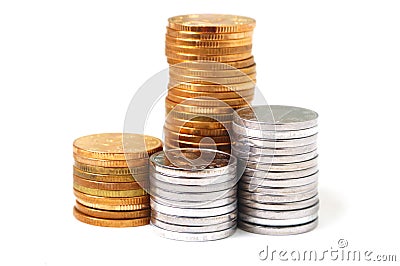 Pile of RMB coins Stock Photo