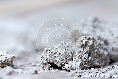 Pile of rubble and material from demolished house Stock Photo