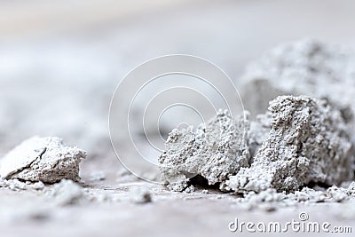 Pile of rubble and material from demolished house Stock Photo