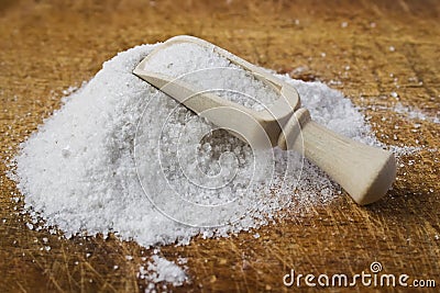 Pile of salt Stock Photo