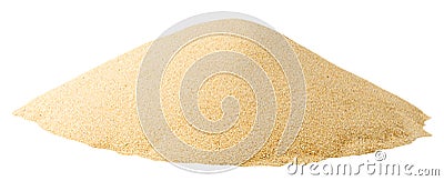 Isolated pile of sand Stock Photo