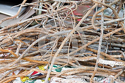 Pile scrap Stock Photo