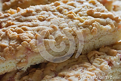 Shortbread cookies closeup Stock Photo