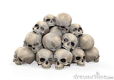 Pile of Skulls Stock Photo
