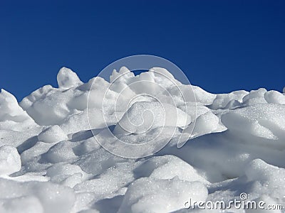 Pile of Snow Stock Photo