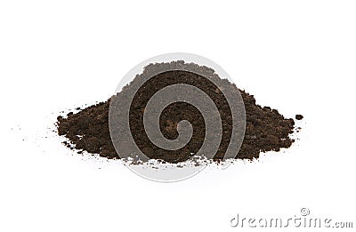 Pile of soil Stock Photo