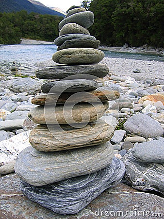 Pile of stones Stock Photo