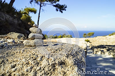 Pile of stones Stock Photo