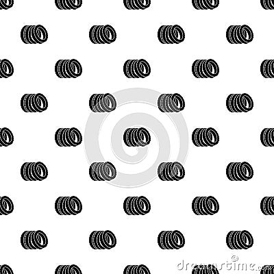 Pile of tire pattern seamless vector Vector Illustration