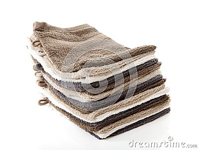 Pile of washcloths Stock Photo