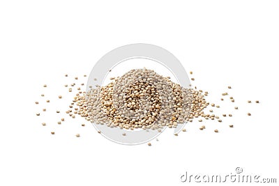 pile of white quinoa seeds Stock Photo