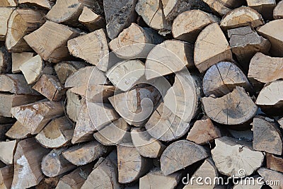 A pile of woods for fireplace Stock Photo