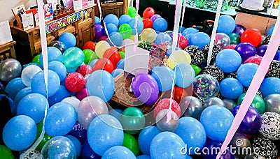 Piled Up Party Balloons Stock Photo
