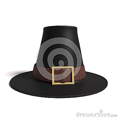 Pilgrim Hat Cartoon Illustration