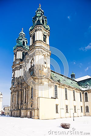 pilgrimage church in Krzeszow, Silesia, Poland Stock Photo