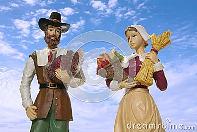 Pilgrims Stock Photo