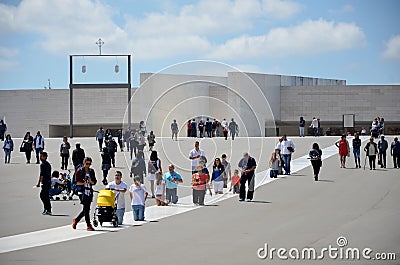 Pilgrims paying pledges Editorial Stock Photo