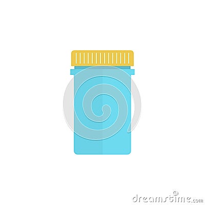 Pill bottle for capsules. Vector Illustration