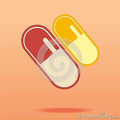 Pill. Vector Illustration