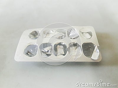 Pill in package Stock Photo