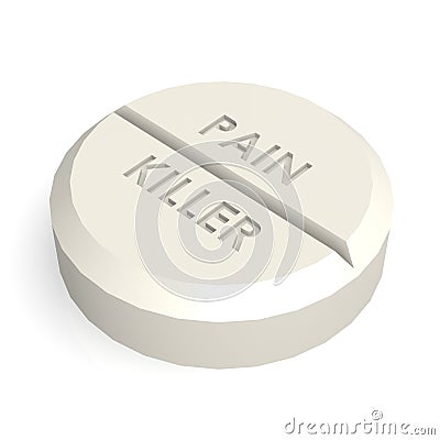 Pill tablet pain killer Stock Photo