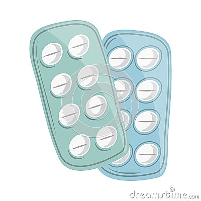 pill tablets medicine Vector Illustration