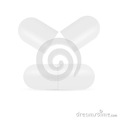 Pill template Vector Illustration