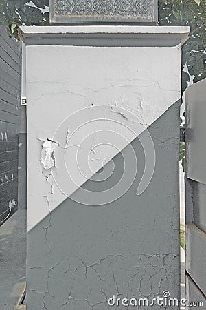 A piller wall textute scurf background Stock Photo