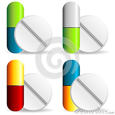 Pills Vector Illustration
