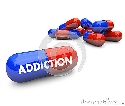 Pills - Addiction Stock Photo