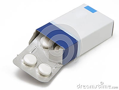 Pills box Stock Photo