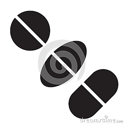 Pills icon vector Vector Illustration