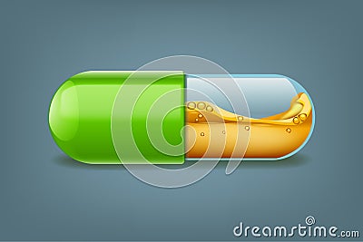 Pills liquid Vector Illustration