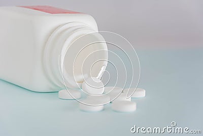 Pills medicine, pills bottels Stock Photo