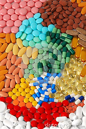 Pills and tablets Stock Photo