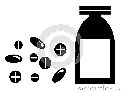 Pills tablets medicines drugs bottle Stock Photo