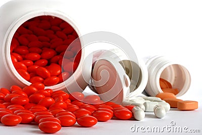 Pills vitamins Stock Photo