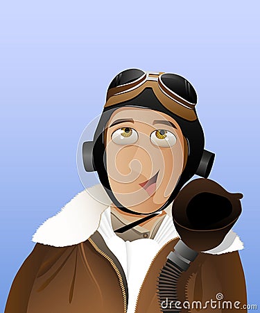 Pilot Vector Illustration