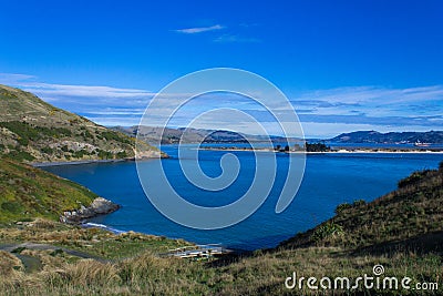 Pilot Beach Otago Peninsular Stock Photo