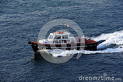Pilot Boats 55 in Athens Editorial Stock Photo