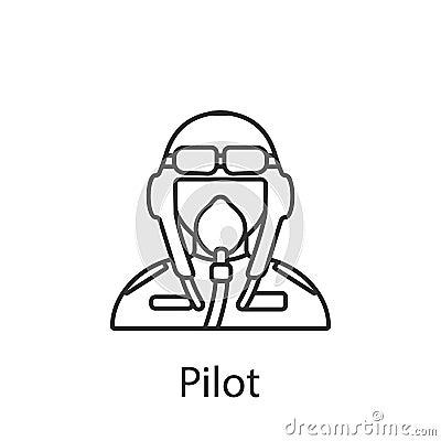 Pilot icon. Element of profession avatar icon for mobile concept and web apps. Detailed Pilot icon can be used for web and mobile Stock Photo