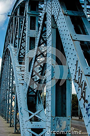 Pilsudski bridge in Cracov, Poland Editorial Stock Photo