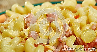 Pimiento Mac and Cheese Stock Photo