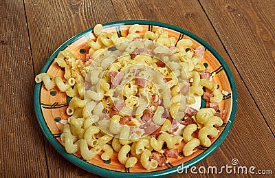 Pimiento Mac and Cheese Stock Photo