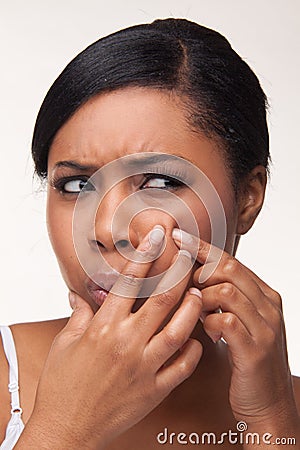 Pimple , spot Stock Photo