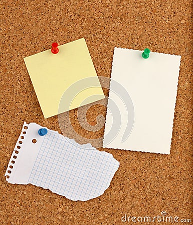 Pin board Stock Photo